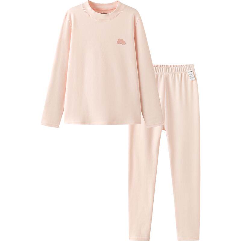 巴拉巴拉女童保暖内衣套装秋冬加厚儿童秋衣秋裤打底睡衣柔软舒适