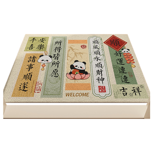 入户门口外地垫耐脏免洗玄关客厅丝圈门外防滑地垫入户蹭土门垫子