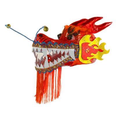 舞龙彩带健身塑料钢架龙头