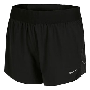 Nike耐克短裤女夏季新款梭织速干中腰二合一跑步运动裤HJ5377-010