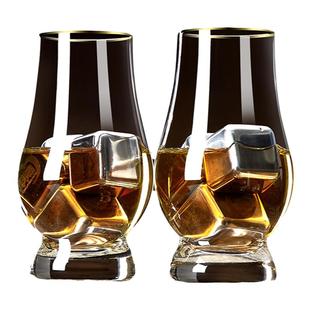 水晶杯闻香杯威士忌酒杯品鉴杯大肚洋酒杯子郁金香干邑杯个人专用