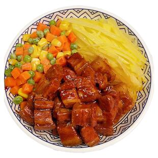 菜肴大狮精品红烧肉200g纯肉冷冻预制菜料理包加热即食快餐商用