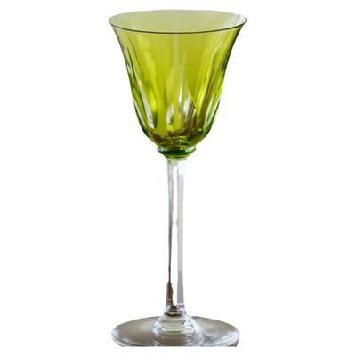 法国圣路易酒具黄色水晶葡萄酒杯