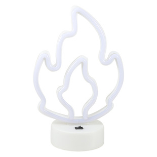 新款LED火焰茄子霓虹灯氛围灯卧室摆件网红装饰小夜灯节日装扮