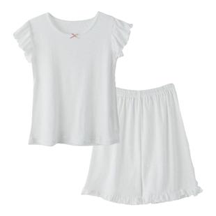 儿童睡衣女童家居服夏天女孩纯棉短袖套装夏季大童宝宝背心空调服