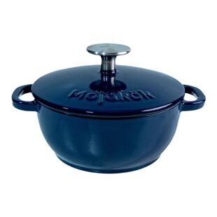 三厦Mojakok黑底釉16㎝珐琅铸铁炖锅奶锅无涂层宝宝辅食汤锅通用