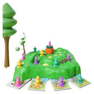 兔子陷阱玩具儿童益智思维训练保卫萝卜跳棋网红游戏亲子互动桌游