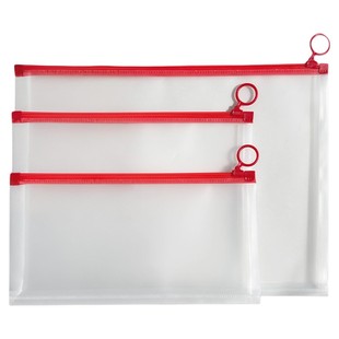 考试专用透明袋文件袋中考高考考试专用袋子透明笔袋考研a4文件袋证件收纳袋学生用备考a5拉链袋防水a6拉边袋