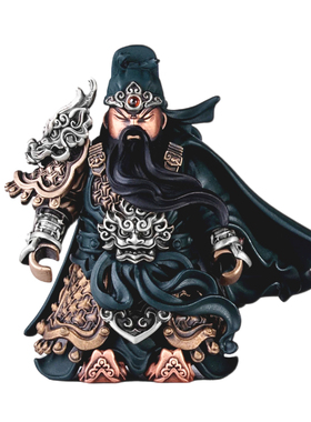 关羽摆件丨琢匠大玩家桌面磁吸手办金属人仔解压三国人物手把件