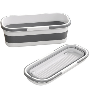 轻洁佳可折叠拖把桶长方形拖地拖布洗车涮地板的挤水桶单桶沥水盆