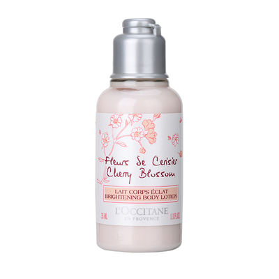 3瓶包邮价 欧舒丹甜蜜樱花润肤露35ml 旅行装 滋润保湿身体乳带闪
