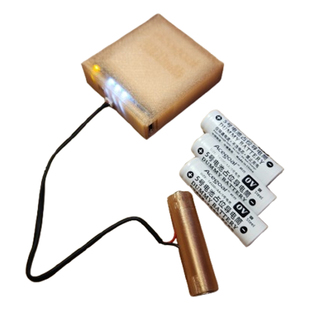 指纹锁改装18650锂电池盒智能门锁专用6v充电宝替换5号7号干电池