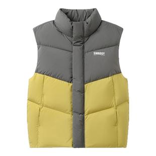 巴拉巴拉男童羽绒马甲儿童加厚背心大童上衣外套2025冬装新款童装