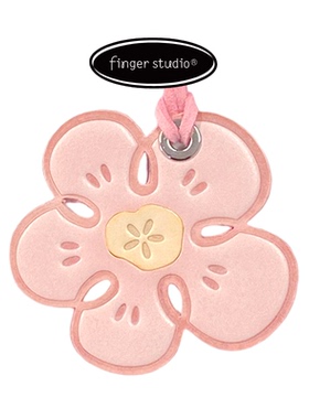 fingerstudio指作真皮花朵包挂件