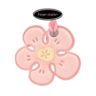 fingerstudio指作 花语精致真皮花朵包包挂件车挂精致可爱钥匙扣