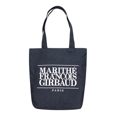 MARITHE经典LOGO牛仔帆布袋