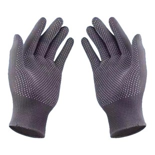 夏季薄款手套防晒男女骑行防滑耐磨户外运动劳保防护露手指头