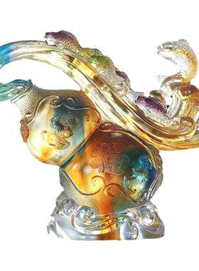 琉璃葫芦风水摆件居家客玄关办公风水摆放乔迁祝福送礼福禄有余