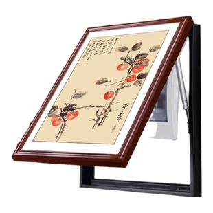 新中式电表箱装饰画竖款配电箱盖板空气开关盒遮挡挂画2025年新款