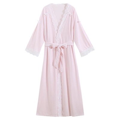 女士加厚加绒丝绒睡袍长款浴袍