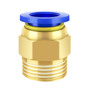 气管快速接头PC8-01-02-03-04螺纹直通气动快插4/6/10/12/14/16MM