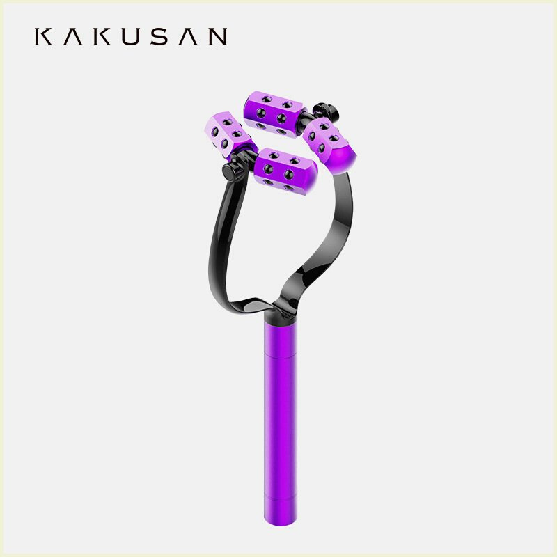 电动滚轮瘦脸仪 震动3D滚轮按摩仪V脸工具U型锗粒按摩棒现货工厂