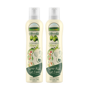 欧丽薇兰特级初榨橄榄油喷雾装200ml*2官方正品轻食健康家用便携