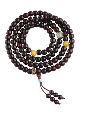 天然小叶紫檀本命佛手串百木级