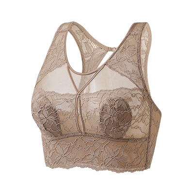 性感蕾丝无钢圈大码内衣女