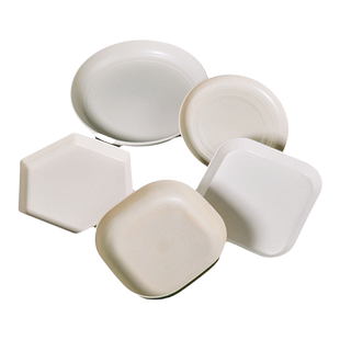 麦秸秆一次性餐具餐盘碟子菜盘骨碟凉菜碟加厚碟子圆盘方盘深口大