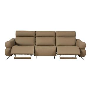 顾家家居意式轻奢全皮沙发极简0靠墙电动沙发头层牛皮客厅6188