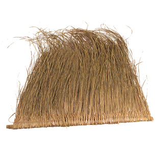 茅草编排手工编织传统屋顶庭院农家乐表演道具乡村临时建筑猪牛栏