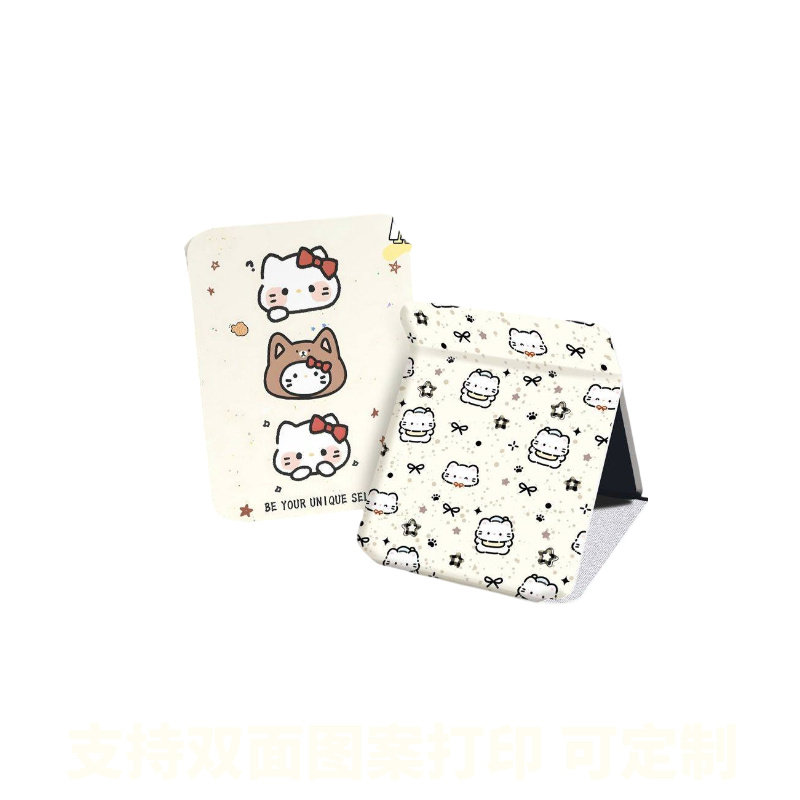 镜子便携桌面折叠镜子化妆镜折叠学生桌面化妆镜可便携化妆手持镜