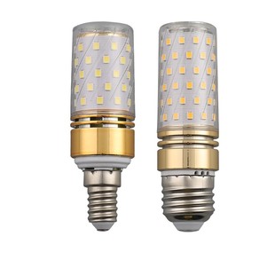 led灯泡E14小螺口E27大螺口玉米灯家用客厅酒店水晶吊灯三色变光