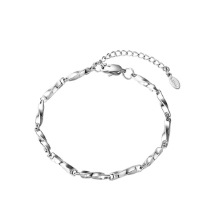 VOYAGE莫比乌斯情侣男士手链男生钛钢手镯男款手环简单大方学生女