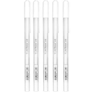 柏伦斯高光绘画笔白色记号笔画画勾线笔学生用美术手绘高光笔水彩白色笔黑卡纸专用金色银色彩色笔手账闪光笔