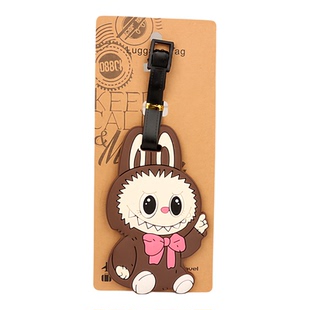 卡通可爱Labubu拉布布行李牌行李箱包托运识别小吊牌登机托运牌