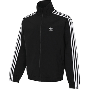 adidas阿迪达斯三叶草秋季男子运动休闲夹克防风梭织外套KB2466