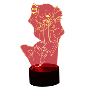 undertale周边传说之下sans手办摆件朋友礼物游戏电竞氛围小夜灯