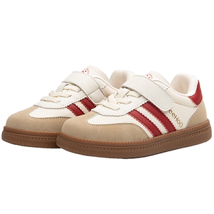 英氏儿童德训鞋男童女童学步鞋软底防滑鞋子中小童抗菌复古休闲鞋