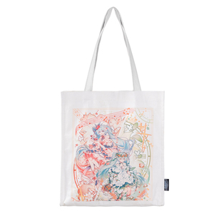 初音未来39镜遇春的协奏曲新款大容量单肩包简约帆布包手提包通勤