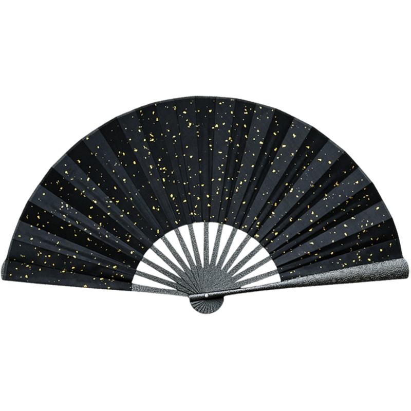 嘿古龙洞祥云喷漆金属折扇子十寸精钢防卫功夫扇战术太极防身国风