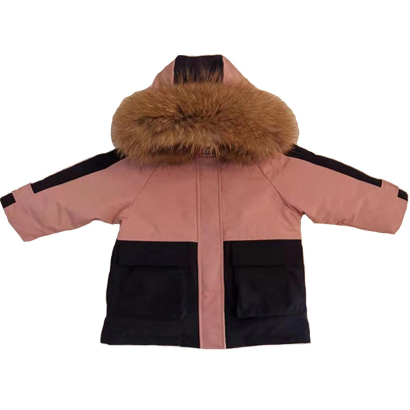 新款洋气反季清仓工装儿童羽绒服
