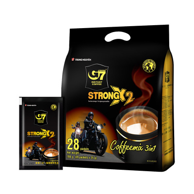 越南原装进口中原G7特浓速溶咖啡3合1咖啡粉二倍浓醇X2提神coffee
