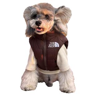 宠物衣服秋冬款羽绒服小狗狗雪纳瑞比熊泰迪博美猫咪加厚羽绒马甲