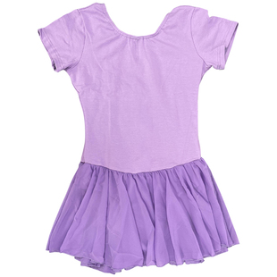 芭蕾舞蹈纱裙连体操服女成人儿童中国舞练功服雪纺短袖训练蝴蝶结