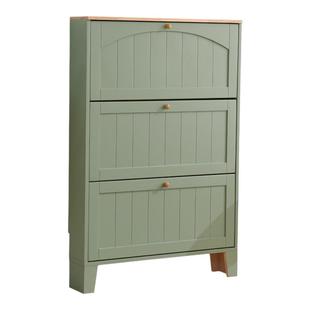 翻斗式鞋柜实木家用超薄17CM客厅简约现代小户型玄关入户门口鞋柜