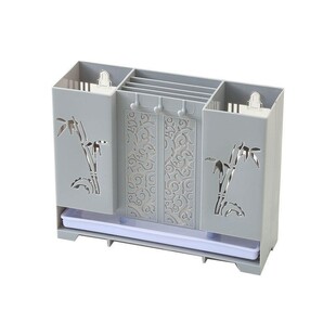 多功能家用壁挂式筷子收纳盒刀架筷子笼厨房勺子筷子盒沥水筷子筒