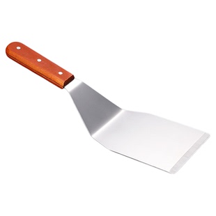 不锈钢料理铲铁板烧牛排扒铲披萨生煎铲煎饼铲子压铲炒酸奶工具