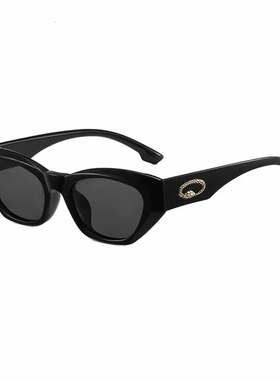 新款猫眼窄框偏光防紫外线墨镜女